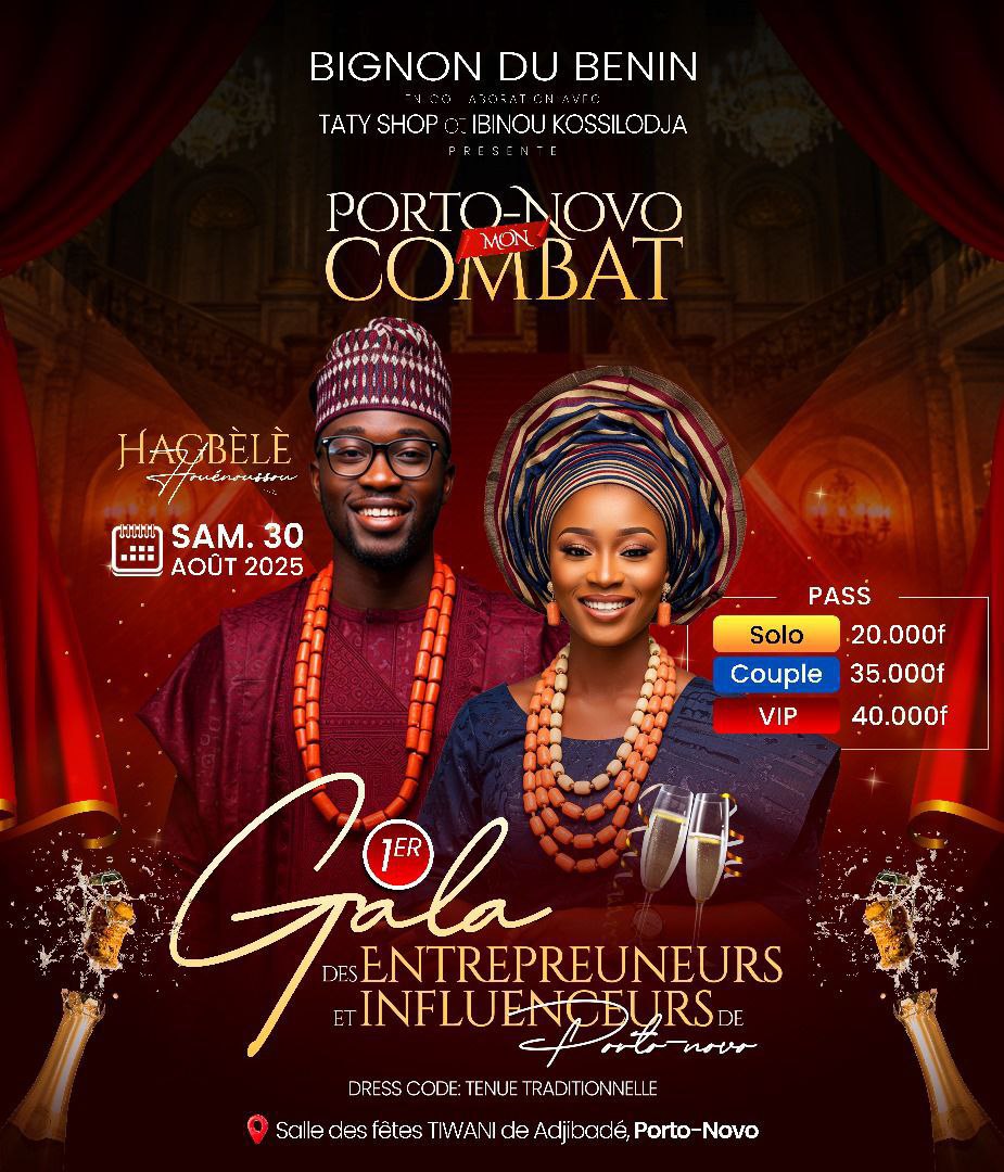 Gala des Entrepreneurs et Influenceurs de Porto-Novo